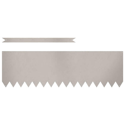 Bordura per Prato 20 pcs Marrone 100 x 0.05 x 20 cm