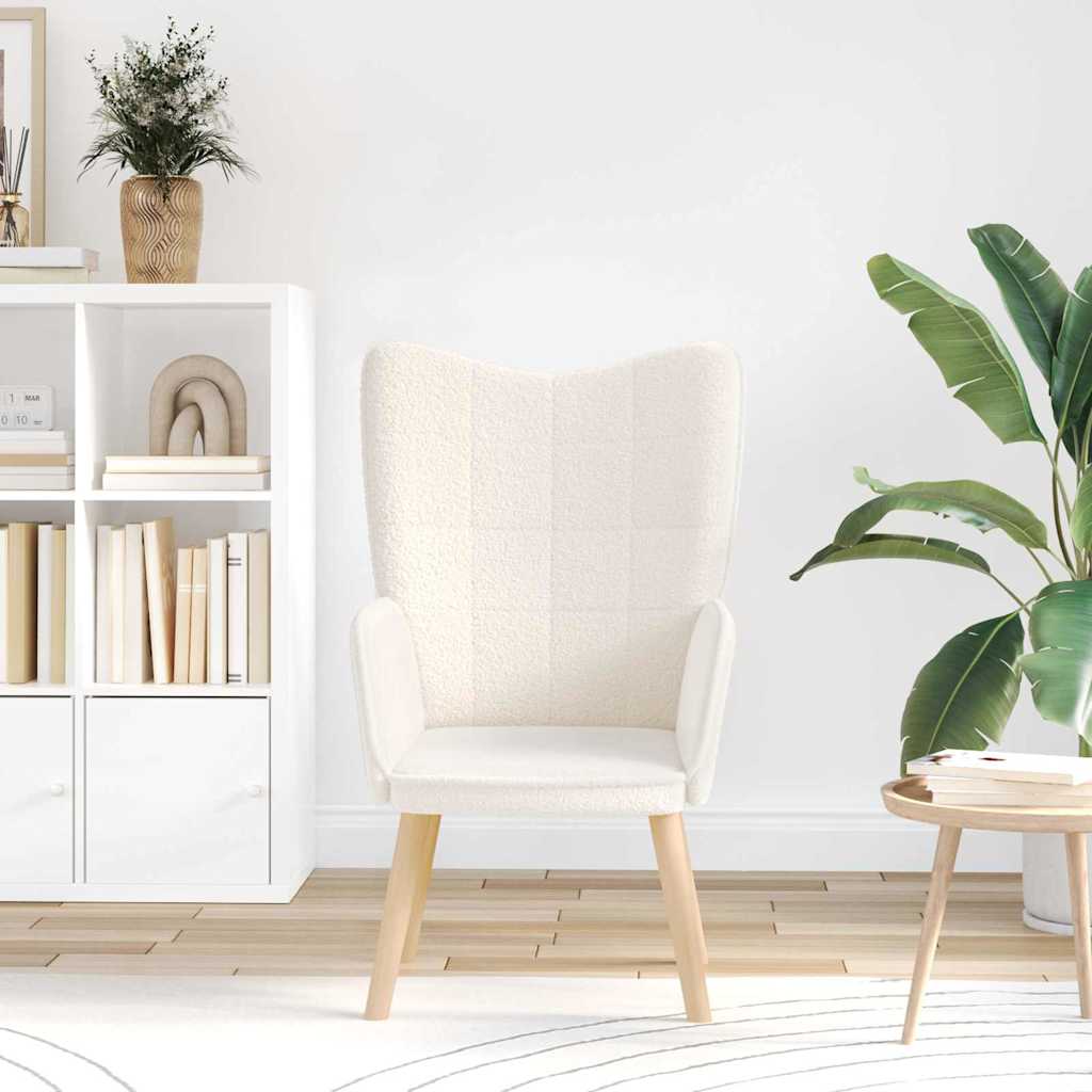 Sedia rilassante Crema 62 x 67 x 95.5 cm Tessuto