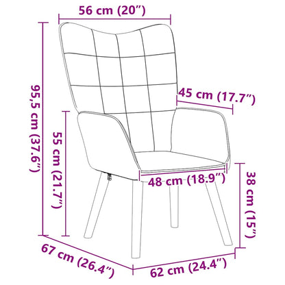 Sedia rilassante Crema 62 x 67 x 95.5 cm Tessuto