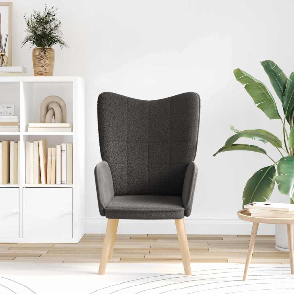 Sedia rilassante Grigio scuro 62 x 67 x 95.5 cm Tessuto