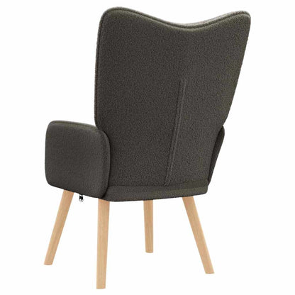 poltrona Grigio scuro 62 x 67 x 95,5 cm Tessuto Sherpa | homemem39