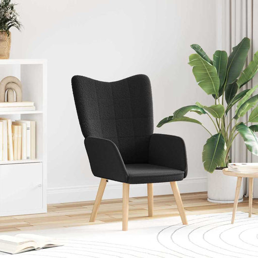 Sedia rilassante Nero 62 x 67 x 95.5 cm Tessuto