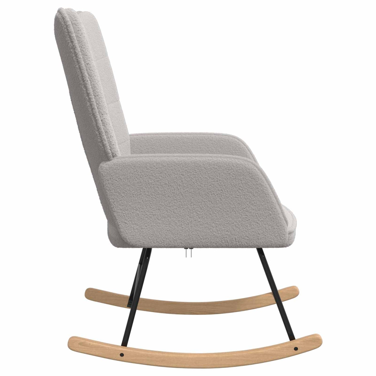 Sedia a dondolo Grigio chiaro Tessuto Sherpa | homemem39