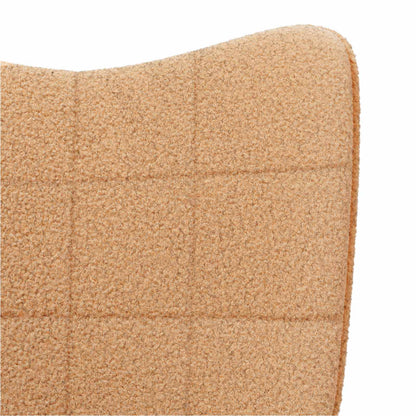 Sedia a dondolo Beige Tessuto Sherpa | homemem39