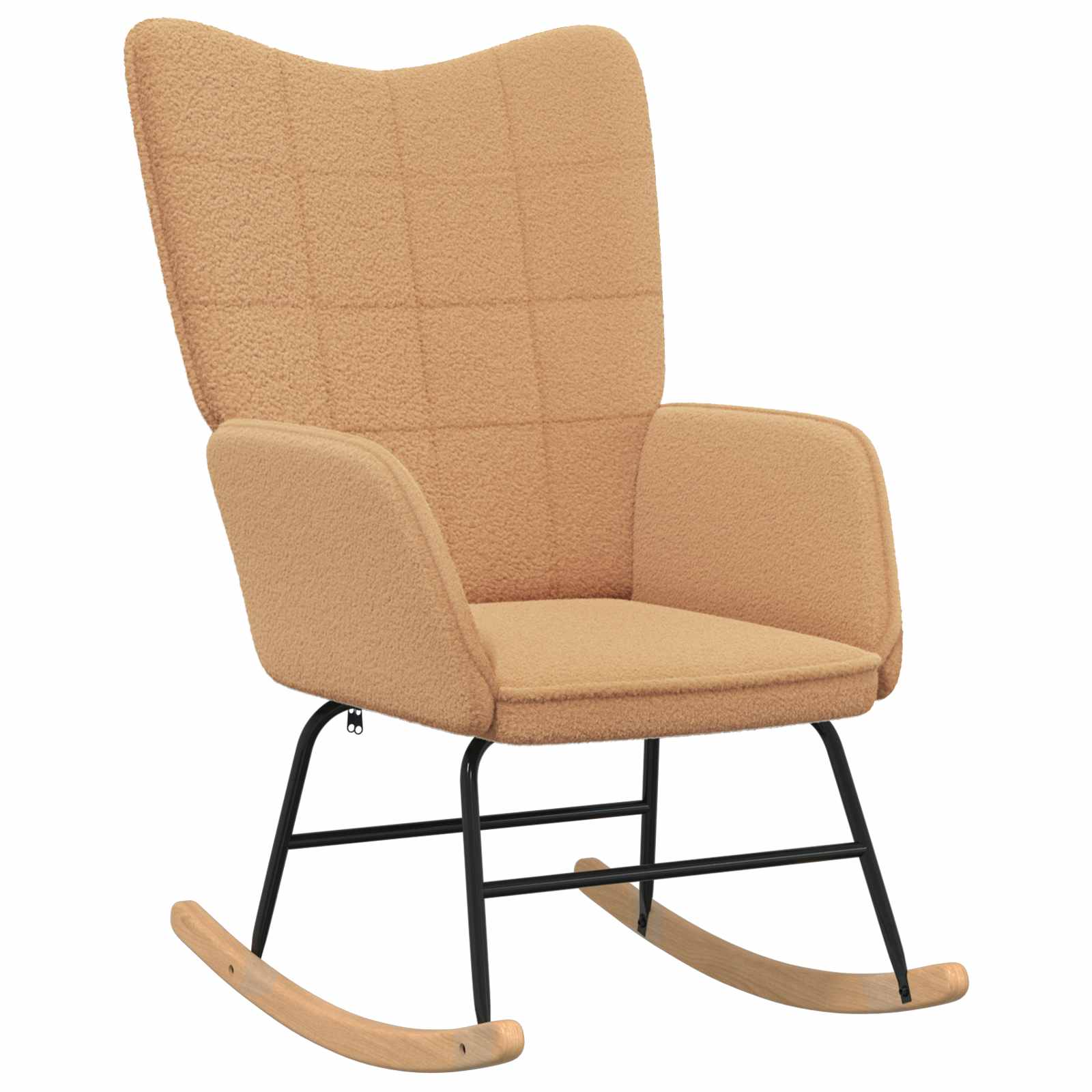 Sedia a dondolo Beige Tessuto Sherpa | homemem39