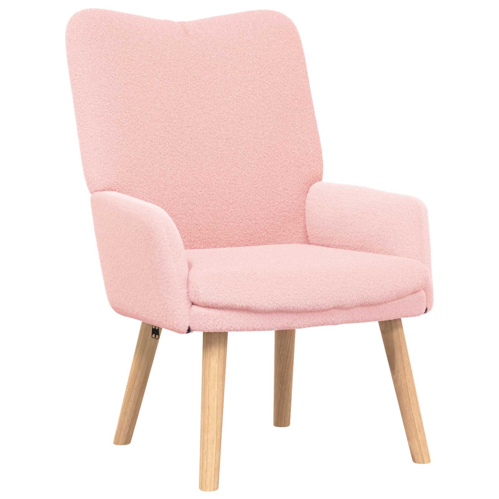 poltrona Rosa 63 x 67 x 94 cm Tessuto di Pecora e Plywood | homemem39