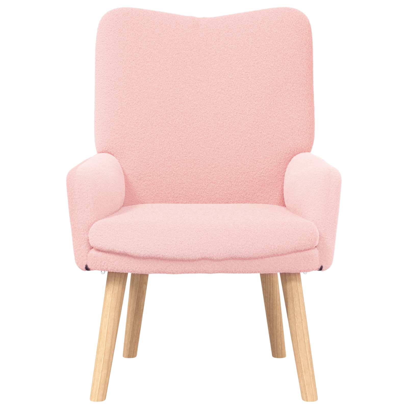 poltrona Rosa 63 x 67 x 94 cm Tessuto di Pecora e Plywood | homemem39