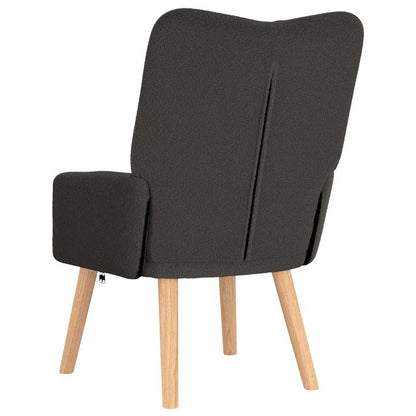 Sedia rilassante Grigio scuro 63 x 67 x 94 cm Tessuto