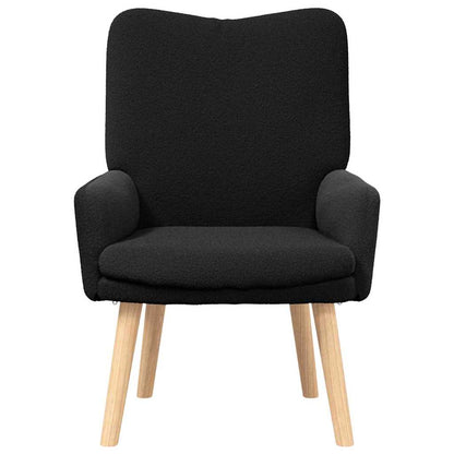 poltrona Nero 63 x 67 x 94 cm Tessuto di Pecora e Plywood | homemem39