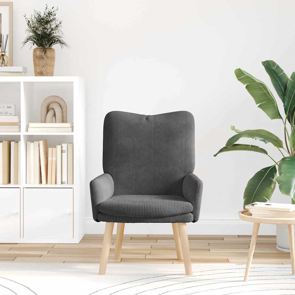 Sedia rilassante Grigio scuro 63 x 67 x 94 cm Tessuto