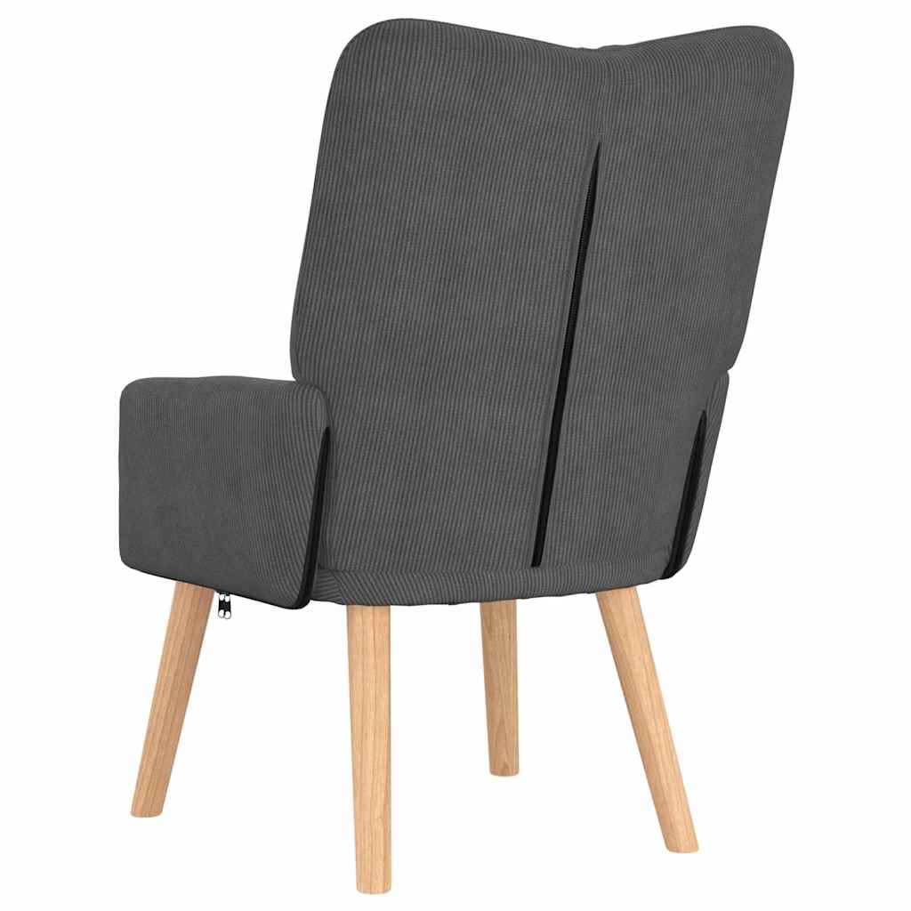 Sedia rilassante Grigio scuro 63 x 67 x 94 cm Tessuto