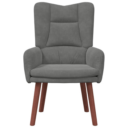 poltrona Grigio scuro 63 x 67 x 94 cm Velluto