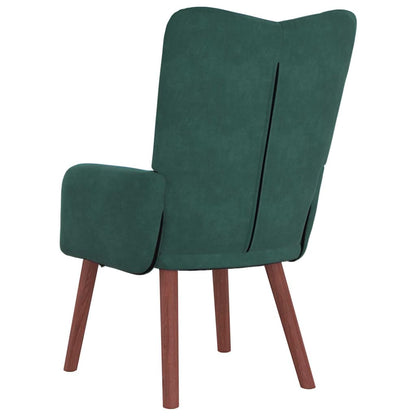 Sedia rilassante Verde scuro 63 x 67 x 94 cm Velluto