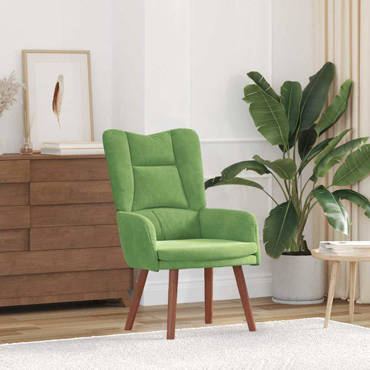 Sedia rilassante Verde chiaro 63 x 67 x 94 cm Velluto