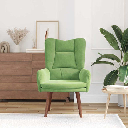 Sedia rilassante Verde chiaro 63 x 67 x 94 cm Velluto