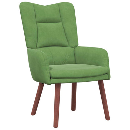 Sedia rilassante Verde chiaro 63 x 67 x 94 cm Velluto