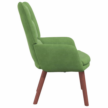 Sedia rilassante Verde chiaro 63 x 67 x 94 cm Velluto