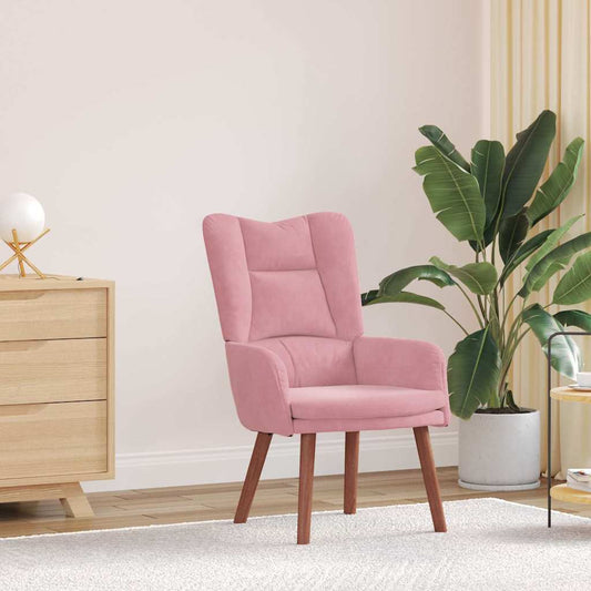 Sedia rilassante Rosa 63 x 67 x 94 cm Velluto