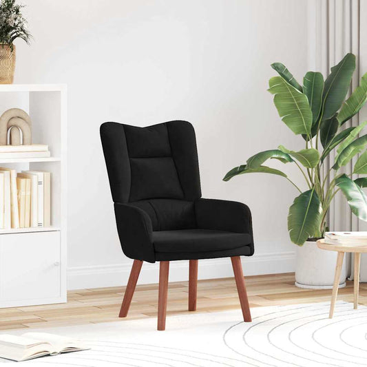 Sedia rilassante Nero 63 x 67 x 94 cm Velluto