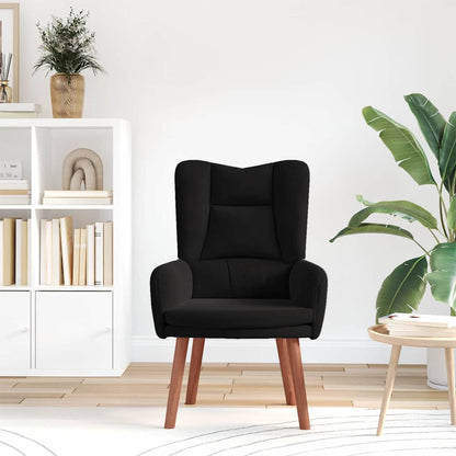 Sedia rilassante Nero 63 x 67 x 94 cm Velluto