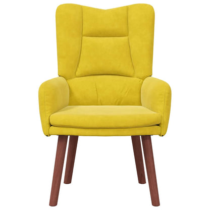 Sedia rilassante Giallo 63 x 67 x 94 cm Velluto