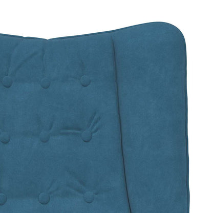 Sedia rilassante Blu 63 x 67 x 94 cm Velluto