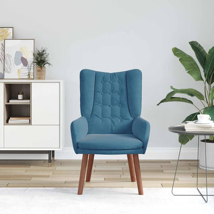 Sedia rilassante Blu 63 x 67 x 94 cm Velluto