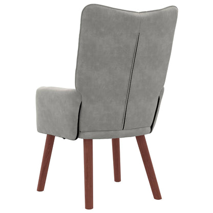 poltrona Grigio chiaro 63 x 67 x 94 cm Velluto | homemem39