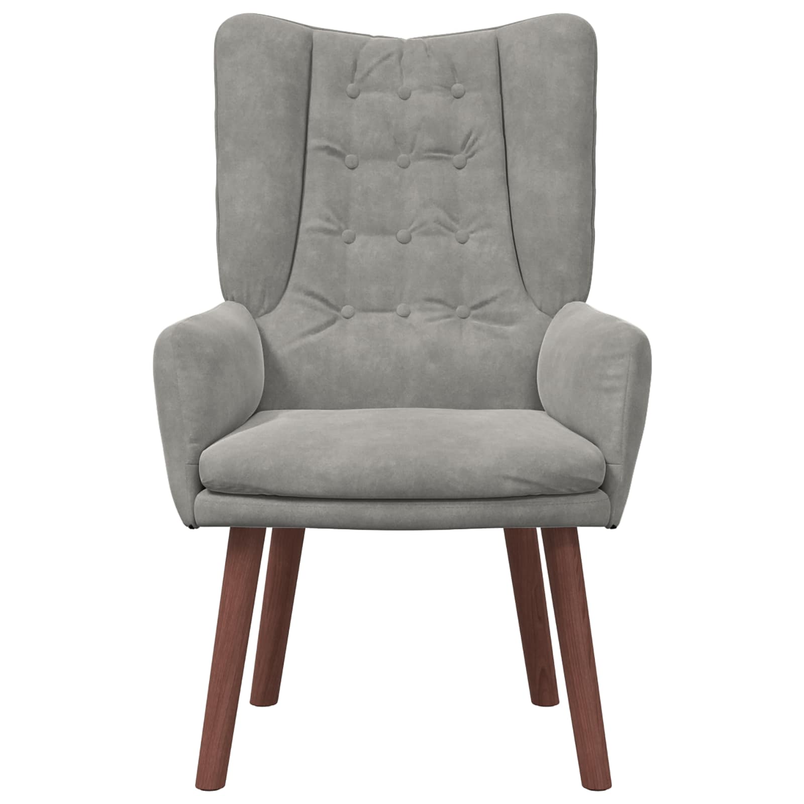 poltrona Grigio chiaro 63 x 67 x 94 cm Velluto | homemem39