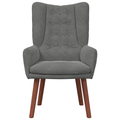 poltrona Grigio scuro 63 x 67 x 94 cm Velluto