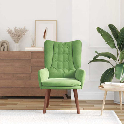 Sedia rilassante Verde chiaro 63 x 67 x 94 cm Velluto