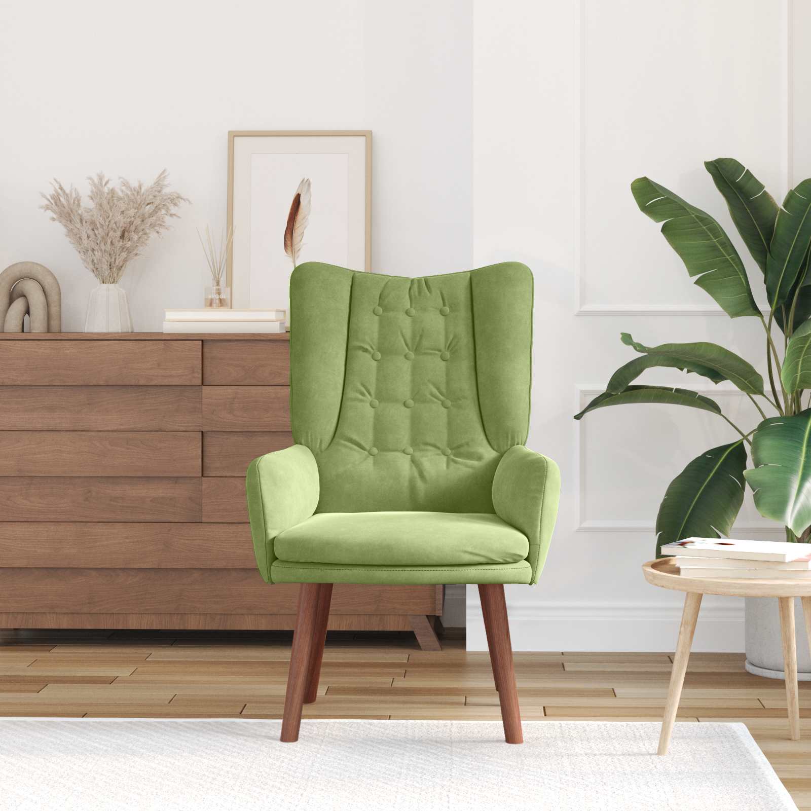 poltrona Verde chiaro 63 x 67 x 94 cm Velluto | homemem39
