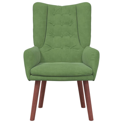 Sedia rilassante Verde chiaro 63 x 67 x 94 cm Velluto