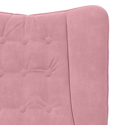 Sedia rilassante Rosa 63 x 67 x 94 cm Velluto