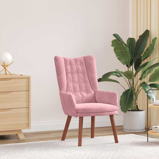 Sedia rilassante Rosa 63 x 67 x 94 cm Velluto