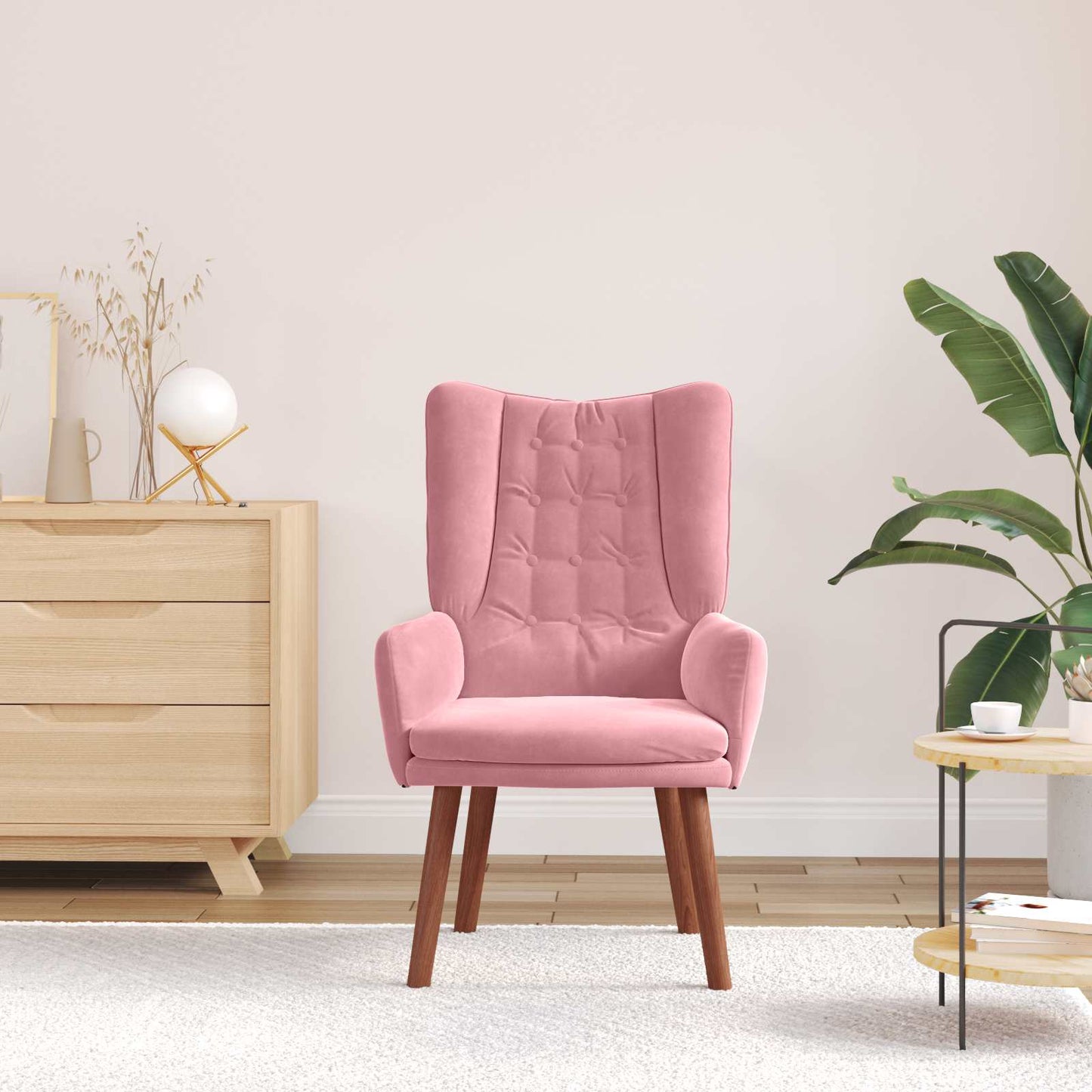 poltrona Rosa 63 x 67 x 94 cm Velluto | homemem39