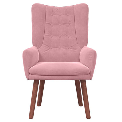 Sedia rilassante Rosa 63 x 67 x 94 cm Velluto