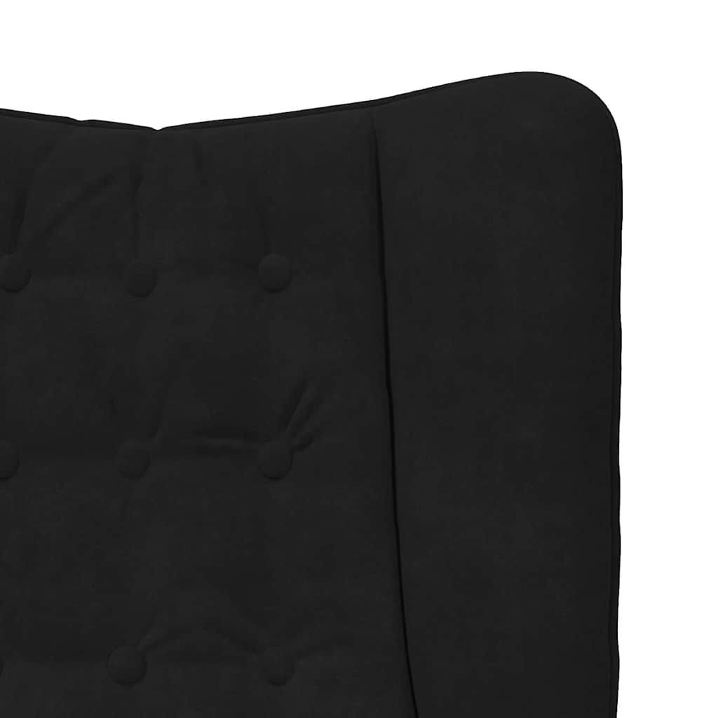 Sedia rilassante Nero 63 x 67 x 94 cm Velluto