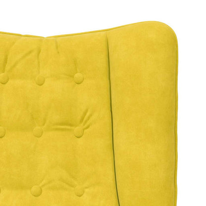 Sedia rilassante Giallo 63 x 67 x 94 cm Velluto