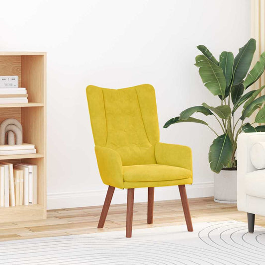Sedia rilassante Giallo 63 x 67 x 94 cm Velluto