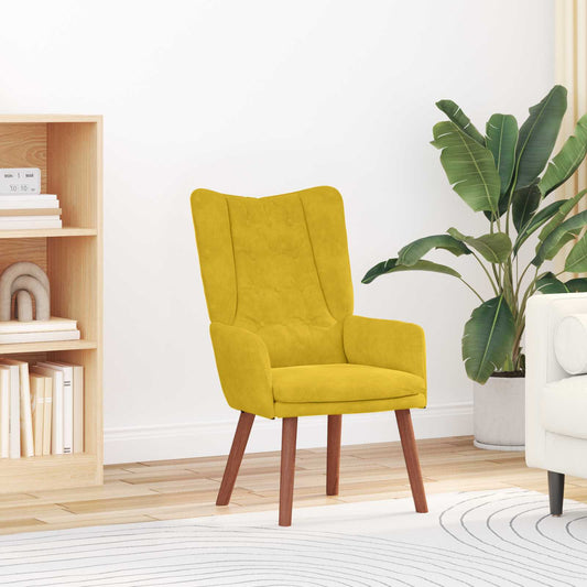 poltrona Giallo 63 x 67 x 94 cm Velluto