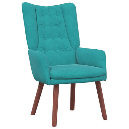 Sedia rilassante Turchese 63 x 67 x 94 cm Velluto