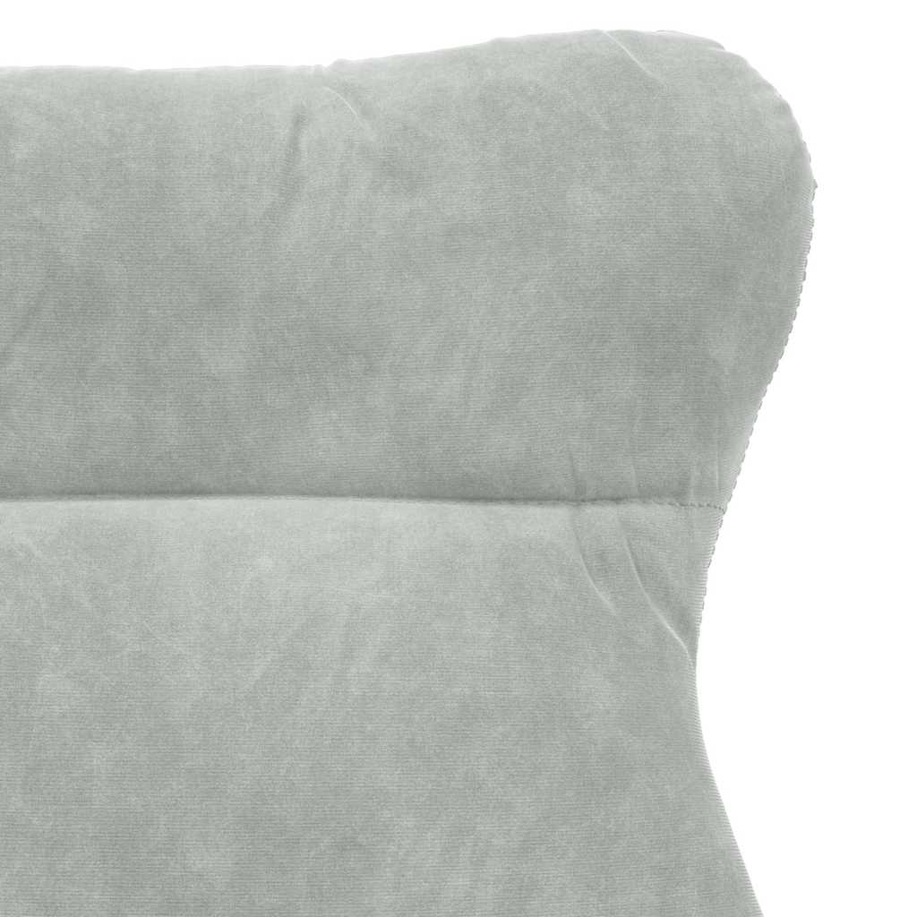 Sedia rilassante Grigio chiaro 69 x 74 x 93 cm Velluto