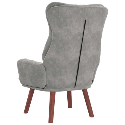 poltrona Grigio chiaro 69 x 74 x 93 cm Velluto