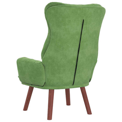 Sedia rilassante Verde chiaro 69 x 74 x 93 cm Velluto