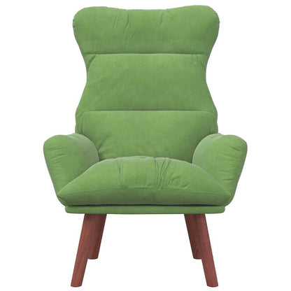 Sedia rilassante Verde chiaro 69 x 74 x 93 cm Velluto