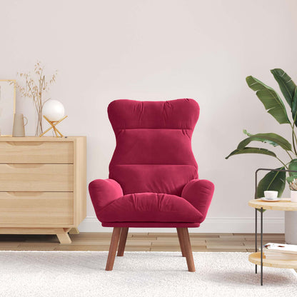 poltrona Rosso Vino 69 x 74 x 93 cm Velluto - homemem39