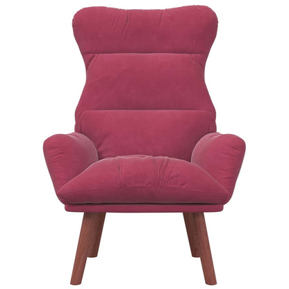 Sedia rilassante Rosso Vino 69 x 74 x 93 cm Velluto
