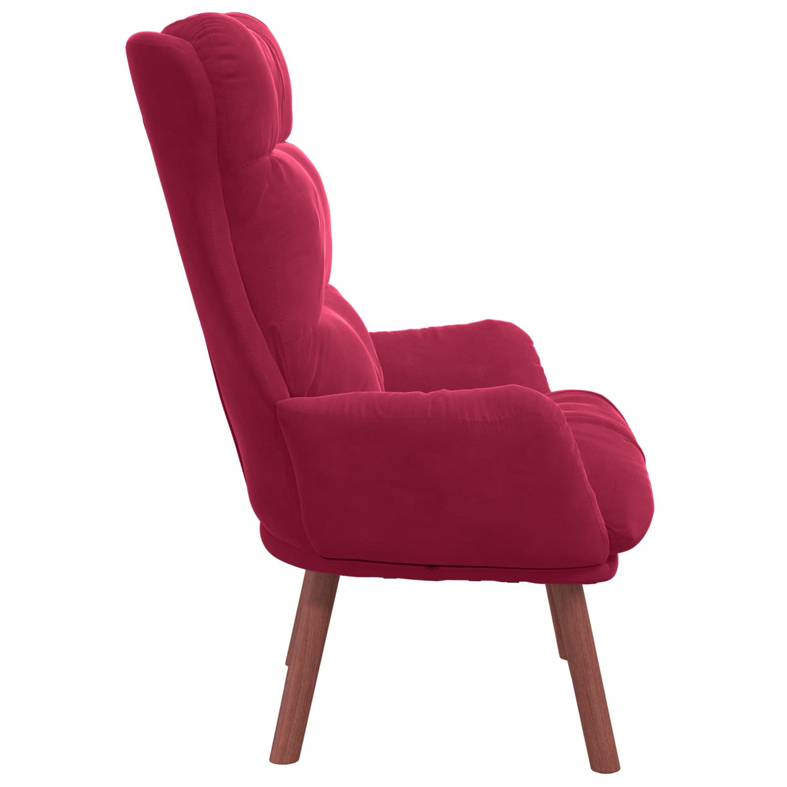poltrona Rosso Vino 69 x 74 x 93 cm Velluto - homemem39