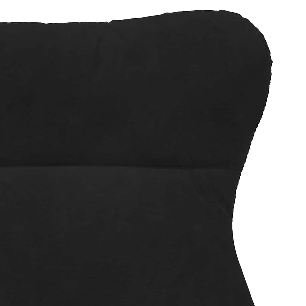 Sedia rilassante Nero 69 x 74 x 93 cm Velluto